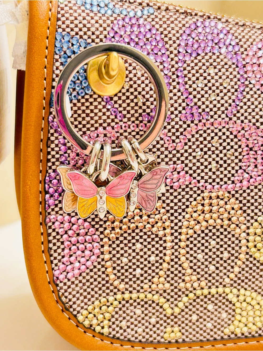 NWOT RARE Coach Y2K Butterfly Keychain/ Bag Charm - Picture 3 of 16